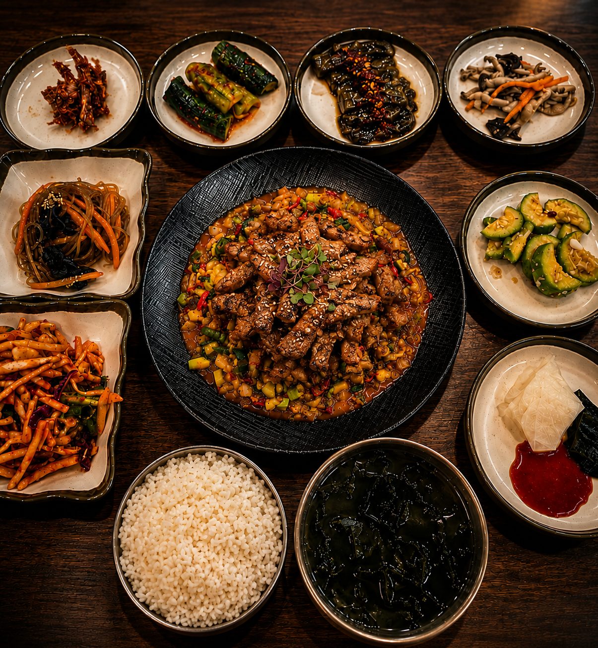 남도강된장 한상